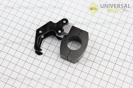 Гачок речовий (метал) подвійний, кріплення на кермо TUNING, ЧОРНИЙ. Китай (Різне / UM3542-V02)