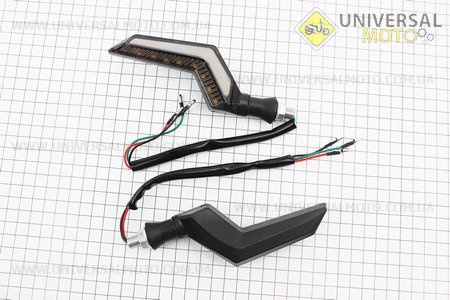 Поворот діодний на гнучкій ніжці + стоп сигнал/габарит LED ІЗГІБ "секвентальний", 2шт. CYT (Різне / UM3542-V11)