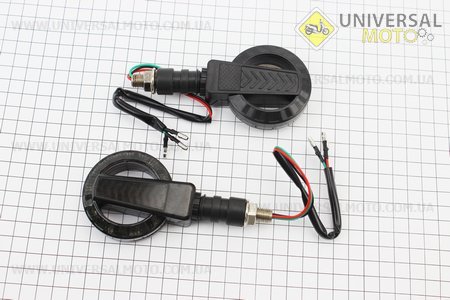 Поворот діодний на гнучкій ніжці + стоп сигнал / габарит LED БУБЛИК "секвентальний", 2 штуки. CYT (Освітлення повороти / UM3542-V15)