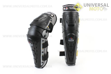 Наколінники захисні (коліно + гомілка) комплект 2шт, ЧОРНИЙ, E-05. VEMAR (Мотоекіпировка / UM3542-V45)