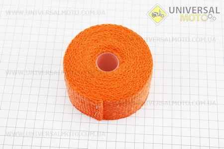 Термолента глушника жароміцний (ширина 50мм, товщина 1,5 мм) бухта - 5 метров, ПОМАРАНЧЕВИЙ. Китай (Різне / UM3542-V66)