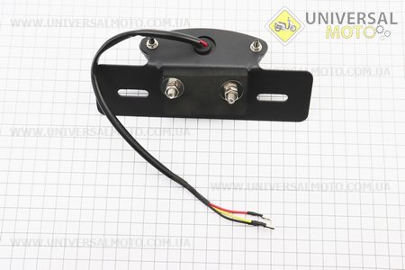 Ліхтар задній "овальний" LED c кронштейном кріплення номерного знаку, чорний. Китай (Задній ліхтар / UM3542-V71)