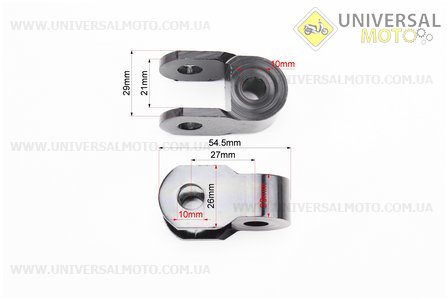 Подовжувач заднього амортизатора 27мм комплект 2шт, чорний, тип 1. Китай (Різне / UM3543-V07)