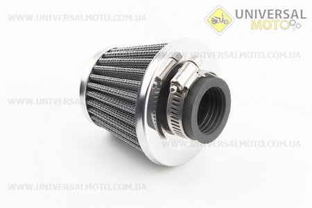 Фільтр повітряний нульовий 26мм прямий "конус" сталевий. Китай (Різне / UM3543-V42)