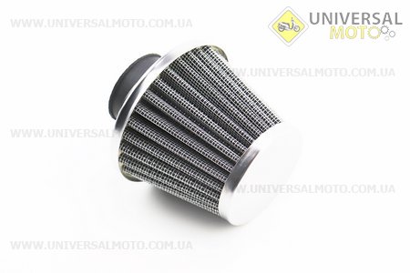 Фільтр повітряний нульовий 26мм прямий "конус" сталевий. Китай (Різне / UM3543-V42)