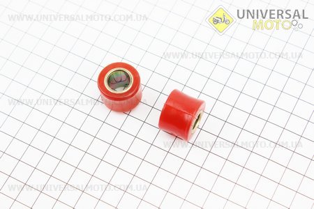 Сайлентблок амортизатора + втулка 10мм і 12мм комплект 2 штуки, червоний. GO! (Сайлентблок / UM3543-V63)