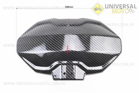 Крило заднє універсальне, сіре кріплення на одну сторону з регулюванням нахилу (бризковики) TUNING, КАРБОН. Китай (Різне / UM3543-V74)