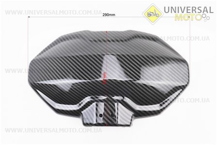 Крило заднє універсальне, червоне кріплення на одну сторону з регулюванням нахилу (бризговики) TUNING, КАРБОН. Китай (Різне / UM3543-V77)