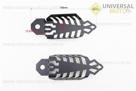 Захист заднього амортизатора універсальна TUNING, ЧОРНИЙ, комплект 2шт. Китай (Різне / UM3543-V81)