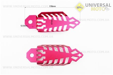 Захист заднього амортизатора універсальна TUNING, ЧЕРВОНИЙ. Китай (Різне / UM3543-V82)