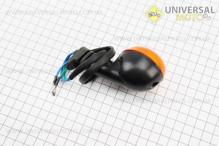 Поворот круглий "малий" (помаранчеве скло) на гумовій ніжці, тип 2. Китай (Освітлення повороти / UM3544-V25)