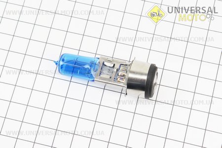 Лампа фари H6 BA20D 12V 35 / 35W "super" синя "свічка" тип 3. Китай (Різне / UM3544-V53)