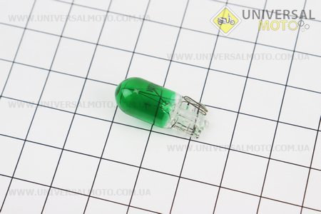 Лампа повороту (зелена без цоколя) 12V / 3W T10. Китай (Різне / UM3544-V54)