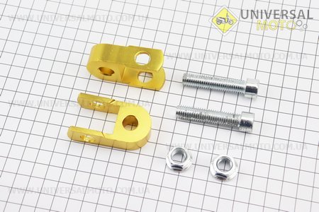 Подовжувач заднього амортизатора 27мм комплект 2шт + болти + гайки, золотистий. Китай (Різне / UM3544-V59)