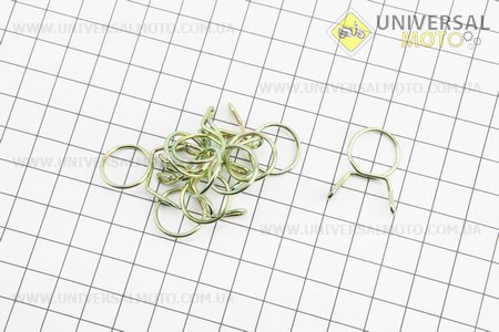 Затискач шланга паливного (хомут) 14мм, комплект 10шт. Китай (Різне / UM3544-V75)