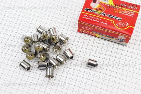 Лампа повороту (біла з цоколем) 12V / 10W G18 BA15S комплект 20шт. CYT (Разное / UM3544-V99)