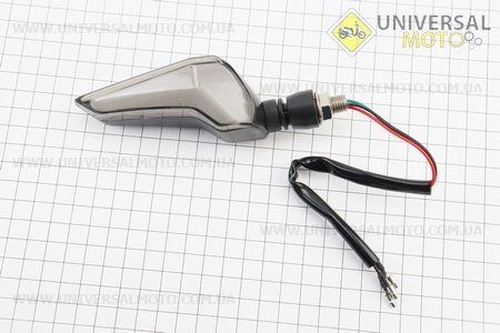 Поворот діодний на гнучкій ніжці + стоп сигнал/габарит LED ІЗГІБ малий, лівий. Китай (Освітлення повороти / UM3545-V62)