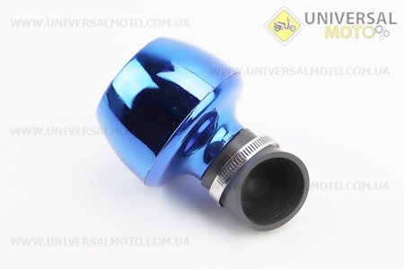 Фільтр повітряний нульовий 42мм 45град. "ТУРБИНА" синій, тип 2. Китай (Разное / UM3545-V77)