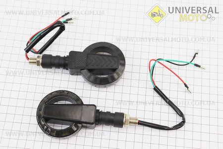 УЦІНКА Поворот діодний на гнучкій ніжці + габарит білий LED БУБЛИК "секвентальний", 2шт (не працює поворот на одному поворотнику). CYT (Разное / UM3546-V61)