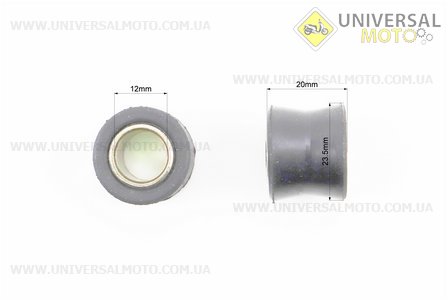 Сайлентблок амортизатора+втулка 12мм комплект 2шт, ЧОРНИЙ. TATA (Разное / UM3547-V03)