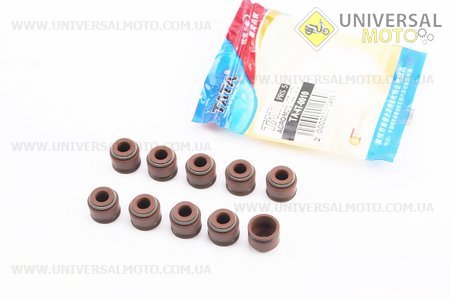 Сальник клапана комплект 10шт, коричневі. TATA (Запчастини до 4Т скутера / UM3547-V56)