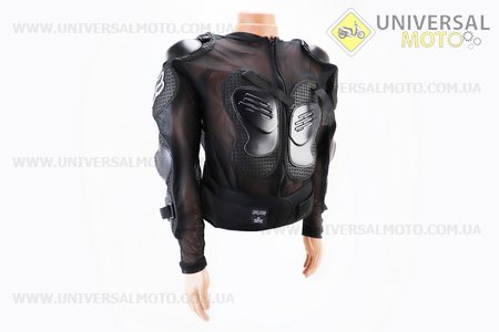 Жилет захисний "МОТОЧЕРЕПАХА" c налокотниками чорний-XXL. FOX (Мотоекіпировка / UM3550-V83)