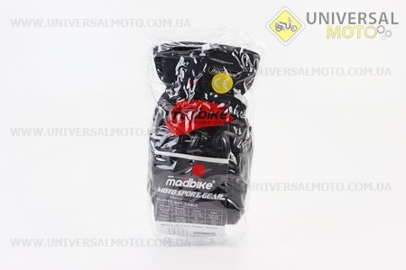 Рукавички мотоциклетні, теплі M-чорні. madbike (Мотоекіпировка / UM3551-V28)