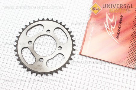 Зірка задня JD125 - 428-38Т - d=58; 4 отвори*78мм "гартована" (можливий незначний наліт). MARATHON (Запчастини на мотоцикл Viper 125-150J / UM3560-V22)