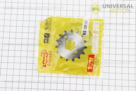 Зірка передня CG / CB-428H-14T (під шліц 5мм) Loncin- JL200-68A/LIFAN. Crocodil (Запчастини на мотоцикл Viper 125-150J / UM3560-V56)