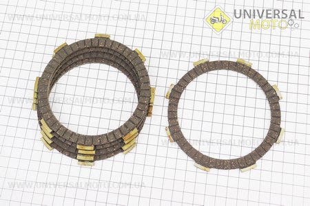 Диск зчеплення фрикційний комплект 5шт СВ-125/150см.куб.. TATA (Запчастини на мотоцикл з двигуном CB / UM3561-V39)