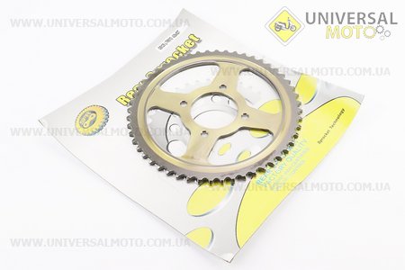 Зірка задня JD125 - 428-52T - d=58; 4 отвори*78мм "гартована". SFR (Запчастини на мотоцикл Viper 125-150J / UM3561-V65)