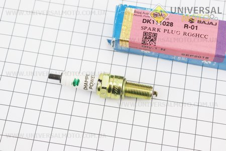 Свічка 4Т P-RG6HCC - M10 L18 - PULSAR NS-200 "DK111028". BAJAJ (Мото свічка / UM3583-V15)