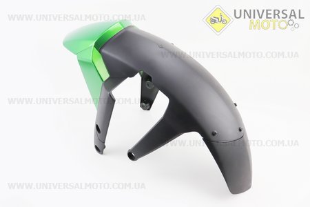 DOMINAR D-400см.куб. пластик - крило переднє ЧОРНО-ЗЕЛЕНИЙ "52JF1355". BAJAJ (Запчастини на мотоцикли Bajaj / UM3583-V45)