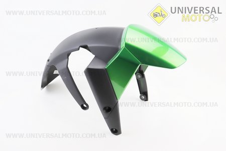DOMINAR D-400см.куб. пластик - крило переднє ЧОРНО-ЗЕЛЕНИЙ "52JF1355". BAJAJ (Запчастини на мотоцикли Bajaj / UM3583-V45)