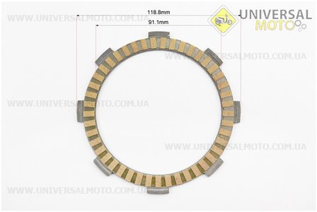 PULSAR NS-200 Диск зчеплення фрикційний комплект 6 штук "36DT0084". BAJAJ (Запчастини на мотоцикли Bajaj / UM3583-V58)