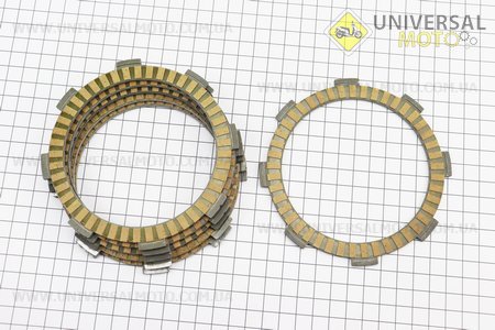 PULSAR NS-200 Диск зчеплення фрикційний комплект 6 штук "36DT0084". BAJAJ (Запчастини на мотоцикли Bajaj / UM3583-V58)