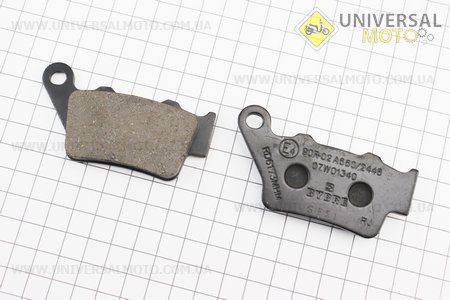 Гальмівні колодки (дискові) PULSAR NS-200; RS200; Dominar 220, "DK151085". BAJAJ (Запчастини на мотоцикли Bajaj / UM3583-V69)