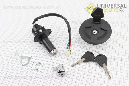 Pantera 200 S/N Замки комплект (запалювання, сидіння, кришка бака). Китай (Запчастини на мотоцикли Geon / UM3590-V10)