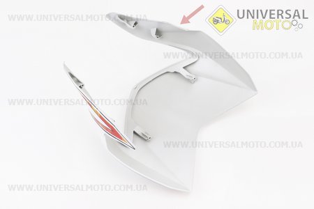 Уцінка X-Road Light 200-250 пластик - обтічник фари, БІЛИЙ з помаранчевим малюнком (див. фото). Китай (Запчастини на мотоцикли Geon / UM3593-V10)