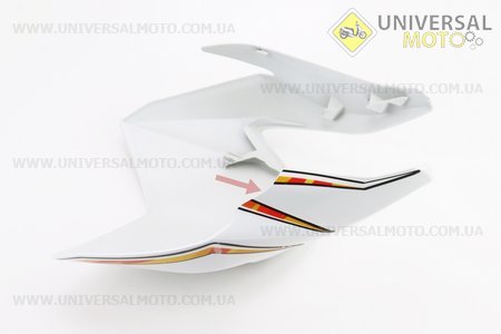 Уцінка X-Road Light 200-250 пластик - обтічник фари, БІЛИЙ з помаранчевим малюнком (див. фото). Китай (Запчастини на мотоцикли Geon / UM3593-V10)