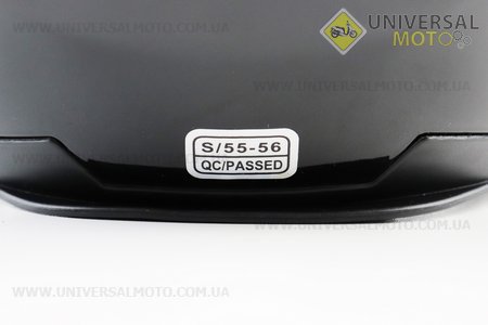 Шолом інтеграл, закритий+окуляри BLD-М61 S (55-56см), ЧОРНИЙ глянець. BLD (Шоломи / UM3600-V39)