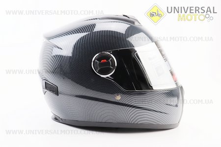 Шолом інтеграл, закритий+окуляри BLD-М61 S (55-56см), "КАРБОН" глянець. BLD (Шоломи / UM3601-V20)