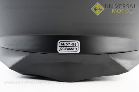 Шолом модуляр, закритий з відкидним підборіддям+відкидні окуляри BLD-162 М (57-58см), ЧОРНИЙ матовий. BLD (Шоломи / UM3601-V22)