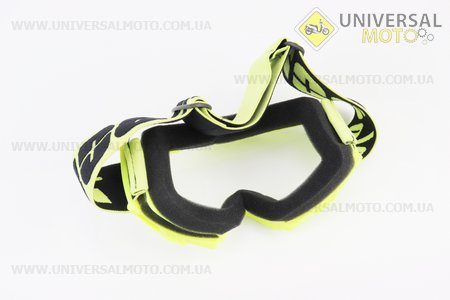 Окуляри кросові/ендуро/АТV, салатові (прозоре скло). 100% (Разное / UM3601-V38)