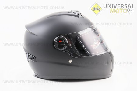 Шолом інтеграл, закритий (сертифікація DOT/ECE)+окуляри SCO-М61 S (55-56см), ЧОРНИЙ матовий. Scorpion (Шоломи / UM3601-V53)