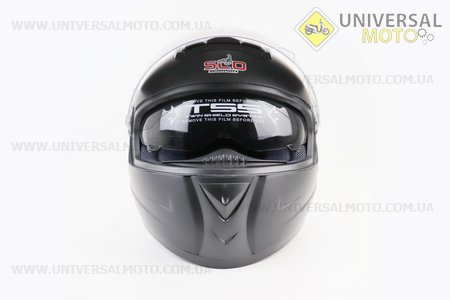 Шолом інтеграл, закритий (сертифікація DOT/ECE)+окуляри SCO-М61 S (55-56см), ЧОРНИЙ матовий. Scorpion (Шоломи / UM3601-V53)