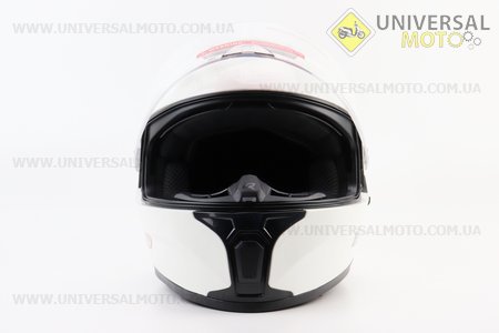 Шолом інтеграл, закритий (сертифікація DOT)+відкидні окуляри BLD-М66 S (55-56см), БІЛИЙ глянець. BLD (Шоломи / UM3602-V06)