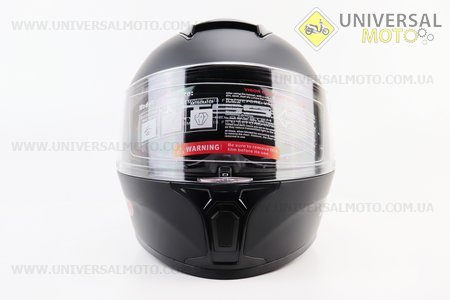 Шолом інтеграл, закритий (сертифікація DOT)+відкидні окуляри BLD-М66 S (55-56см), ЧОРНИЙ матовий. BLD (Шоломи / UM3602-V09)