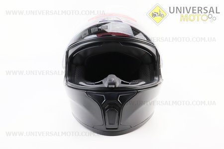 Шолом інтеграл, закритий (сертифікація DOT)+відкидні окуляри BLD-М66 М (57-58см), ЧОРНИЙ глянець. BLD (Шоломи / UM3602-V16)