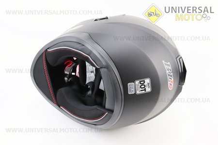 Шолом інтеграл, закритий (сертифікація DOT)+відкидні окуляри BLD-М66 М (57-58см), ЧОРНИЙ матовий. BLD (Шоломи / UM3602-V17)